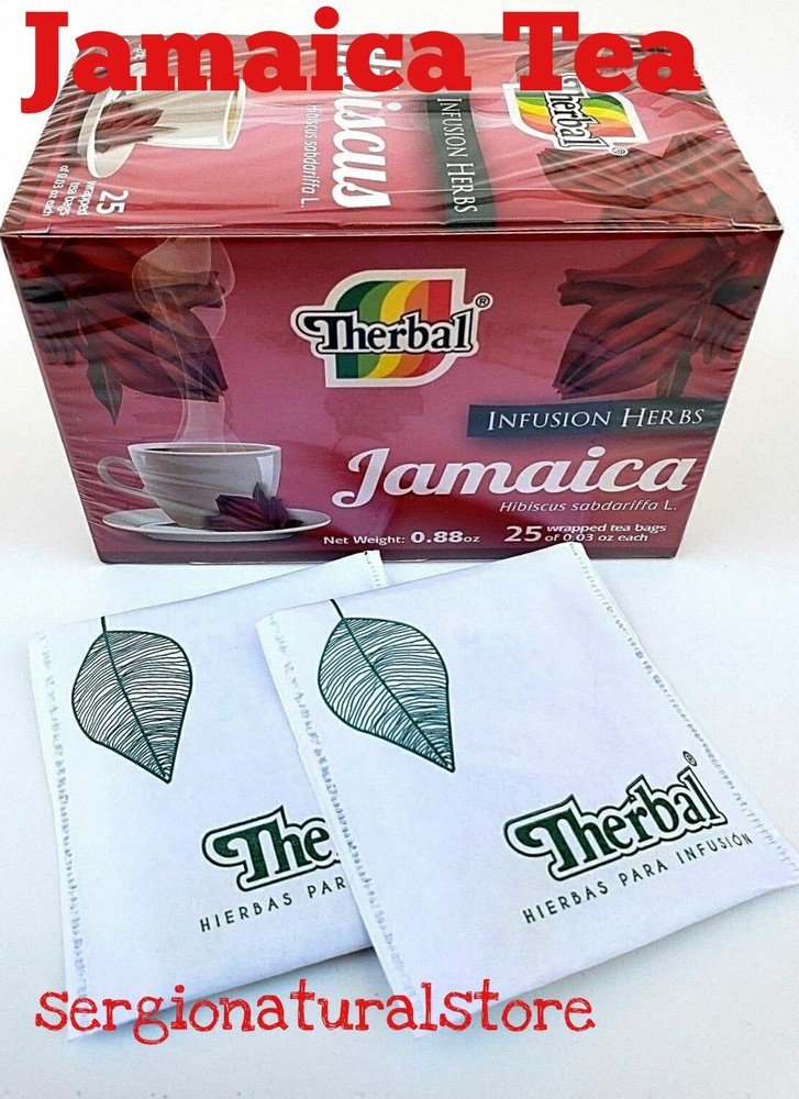TE DE JAMAICA HIBISCUS 25 BAGS 0.03 EACH ANTIOXIDANTE ANTIOXIDANT Made in Mexico