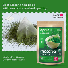 Matcha Green Tea, 60 bags, 100% Pure Japanese Tea, USA seller, 0 sugar
