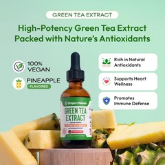 Green Tea 10:1 Extract 50% EGCG – 2 Fl Oz (Pack of 1), Pineapple