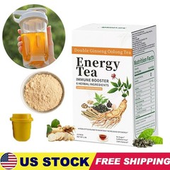 Energy Tea Immune Booster Ginseng Oolong Tea, Kidney Liver Tea For Women & Men