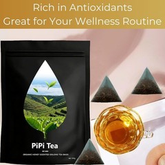 1-3PACK PiPi Tea Organic Oolong Tea Bags – Premium Whole Leaf,20 Bags (4g Each)