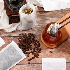 300×Disposable Drawstring Filter Bag – Biodegradable Tea Compostable 3.94″x5.9″