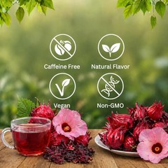 Hibiscus Tea 1lb Dried Hibiscus Flower (16oz) perfect for Hibiscus Tea loose lea
