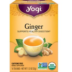 Yogi Tea – Ginger Tea (4 Pack) – Caffeine Free – 64 Organic Herbal Tea Bags