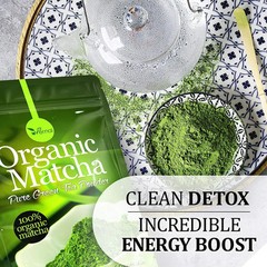 4oz Organic Matcha Powder-Energy Boost, Focus, Antioxidants | Pure Green Tea