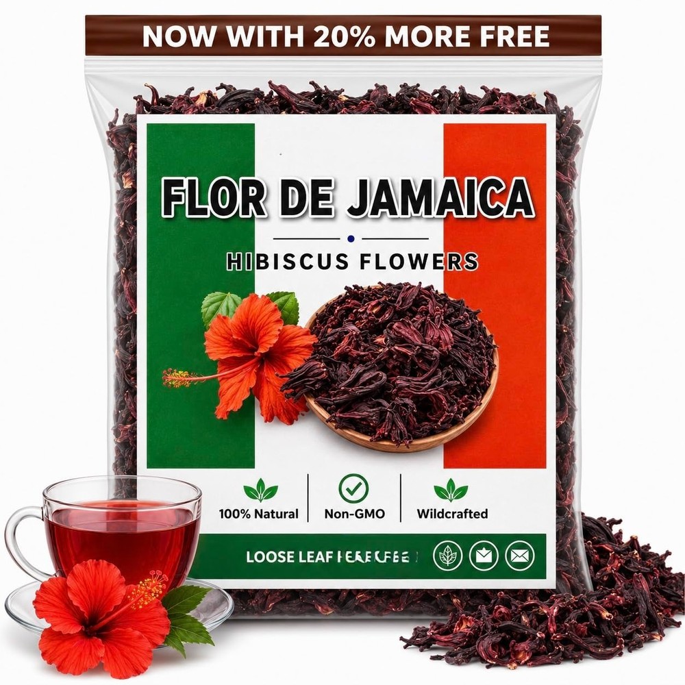 5oz Flor de Jamaica – Hibuscus Leaves Mexican Hibiscus Petals FROM MEXICO