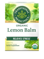 Organic Lemon Balm Tea Bags 16 Count Kosher Non-GMO Caffeine-Free Compostable