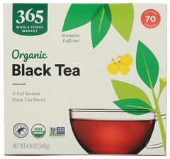 Organic Black Tea – 70 Count Single-Serve Tea Bags, Kosher and Antioxidant Rich