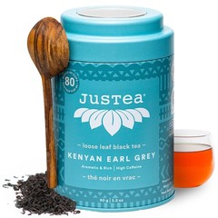 KENYAN EARL GREY | Loose Leaf Black Tea | Tin with Hand Carved Tea Spoon | 40…