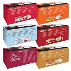Bigelow Tea Bags – 18 or 20 Per Box – 6/Case (select flavor below)