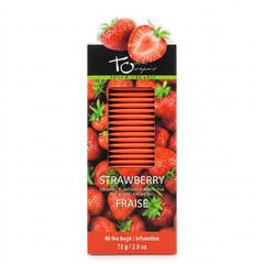 Touch Organic Strawberry White Tea- 40 Tea Bags-2.5oz