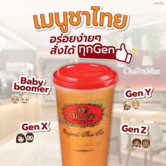 2 pcs ChaTraMue Thai Tea Powder 100g Instant Original No Sugar Baking & Drinks