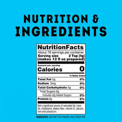 Lipton Unsweetened Black Tea Iced Tea Mix, 28 Quarts (Pack of 1) FREE FAST SHIP