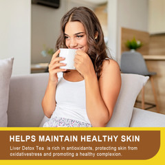 24 Bags Liver Cleanse & Detox Support Liver Detox Tea Herbal Kidney and Pancrea