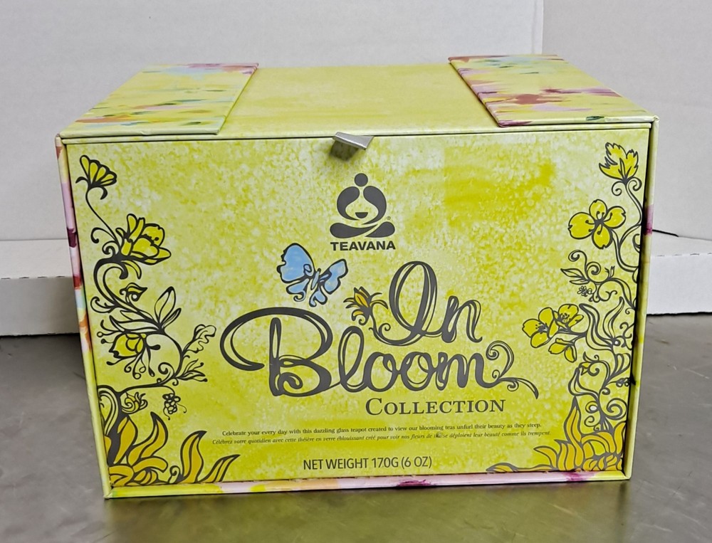 Teavana In Bloom Glass Teapot In Excellent Condition, NOS.