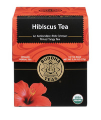 Buddha Teas Organic Hibiscus Tea 18 Bags Kosher Caffeine Free