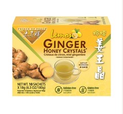 12 Boxes Instant Ginger Honey Crystals, A Variety of Tastes,10 Sachets