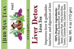 LIVER TEA – effective liver-detoxing blend; lowers blood fat; clears gallstones