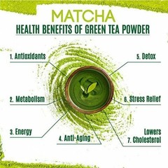 Organic Matcha Green Tea Powder for Latte Unsweetened Culinary Grade Vegan 2Pack
