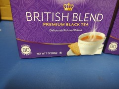 2 Each Tetley Premium Black Tea, British Blend 80 Count Tea Bags, 7 oz Dec 2025