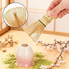 8 Pack Matcha Whisk Set, Japanese Matcha Tea Set, Ceramic Mixing Bowl with Sp…
