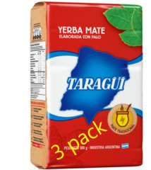 3-Pack YERBA MATE TARAGUI (6.6 LB/3KILOS) CON PALO SHIP FROM USA