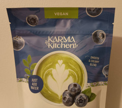 Karma Kitchen Japanese Barista-Style Blueberry Matcha Latte w/ Whole Oat Milk