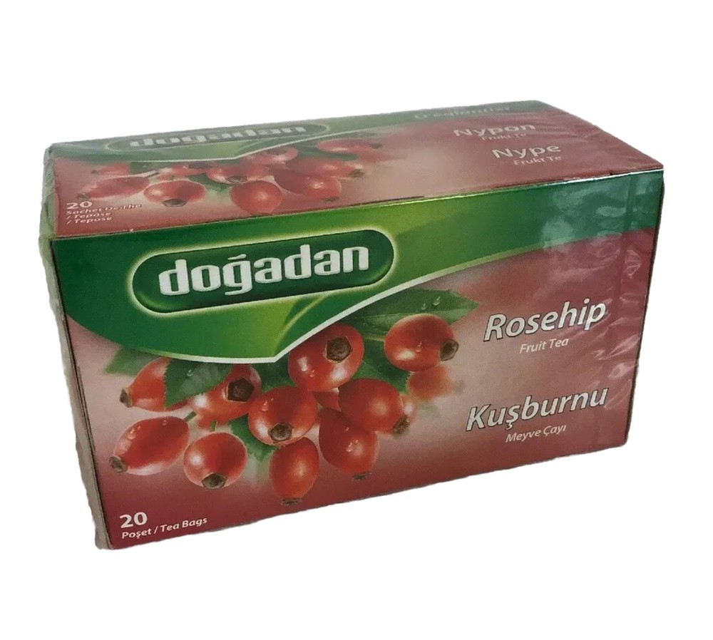 Dogadan Rosehip Fruit (Kusburnu)Tea 20 Tea Bags New