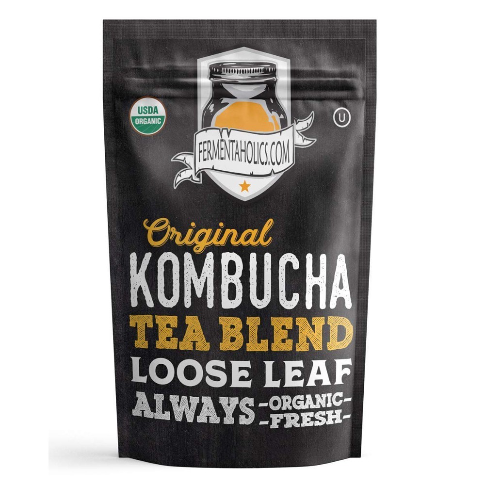 Fermentaholics USDA Organic Kombucha Tea Blend, 4oz – Makes 11 Gallons