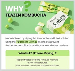 TEAZEN Shine Muscat Kombucha Tea 10 Sticks on sale prices + free gift