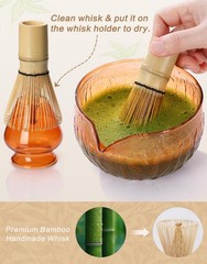 Matcha Whisk Set, 7 Pcs, Matcha Kit Includes Matcha Bowl, Matcha Whisk and Ho…