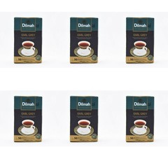 Dilmah Pure Ceylon Tea Earl Grey 50 Bags 100g (3.53oz) X 6 Packs