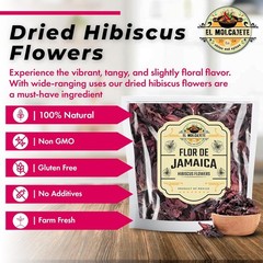 Hibiscus Flowers 4oz – All-Natural & Triple Cleaned for Vibrant Flavor. Whole