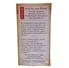 Bravo Tea Reishi Liver Health Herbal Tea Caffeine Free 20 ct 6 Boxes BB 06/2028