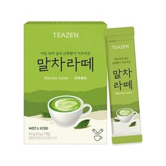 TEAZEN Matcha Latte – Korean Matcha Drink Mix (14.5 g × 7 Sticks)
