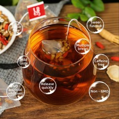 30/60bags Ginseng Six Treasure Tea, Kidney Tea Liver Tea Red Date Kidney Health
