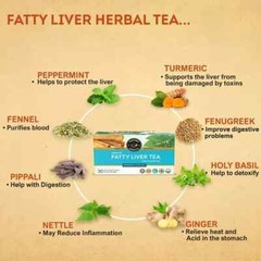 TEACURRY Fatty Liver Tea – Helps With Fatty Liver (1 Month Pack | 30 Tea Bags)