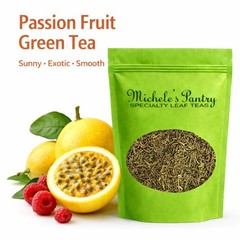 Michele’s Pantry Passion Fruit Bulk Green Tea-16 oz. Loose Leaf Tea