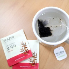 TEAZEN Natural Puer 40 Tea Bags Chinese Yunnan Puerh Leached Teabag Taste Herbal