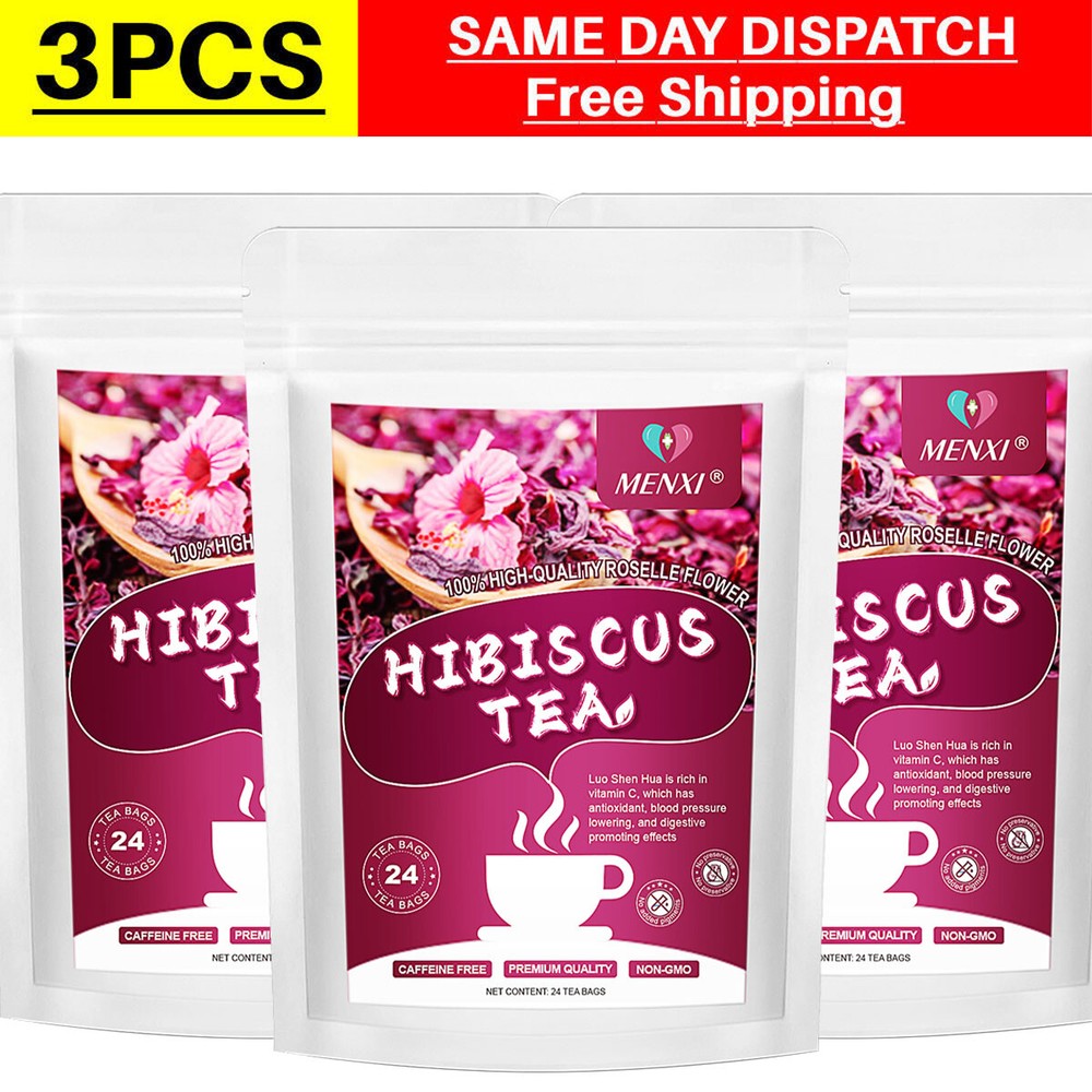 Hibiscus Tea 72 Bags Natural Dried Hibiscus Flower Support Digestion Herbal Tea