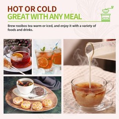 Soeos Organic Rooibos Tea, 100 Teabags, Naturally 100 Count (Pack of 1)
