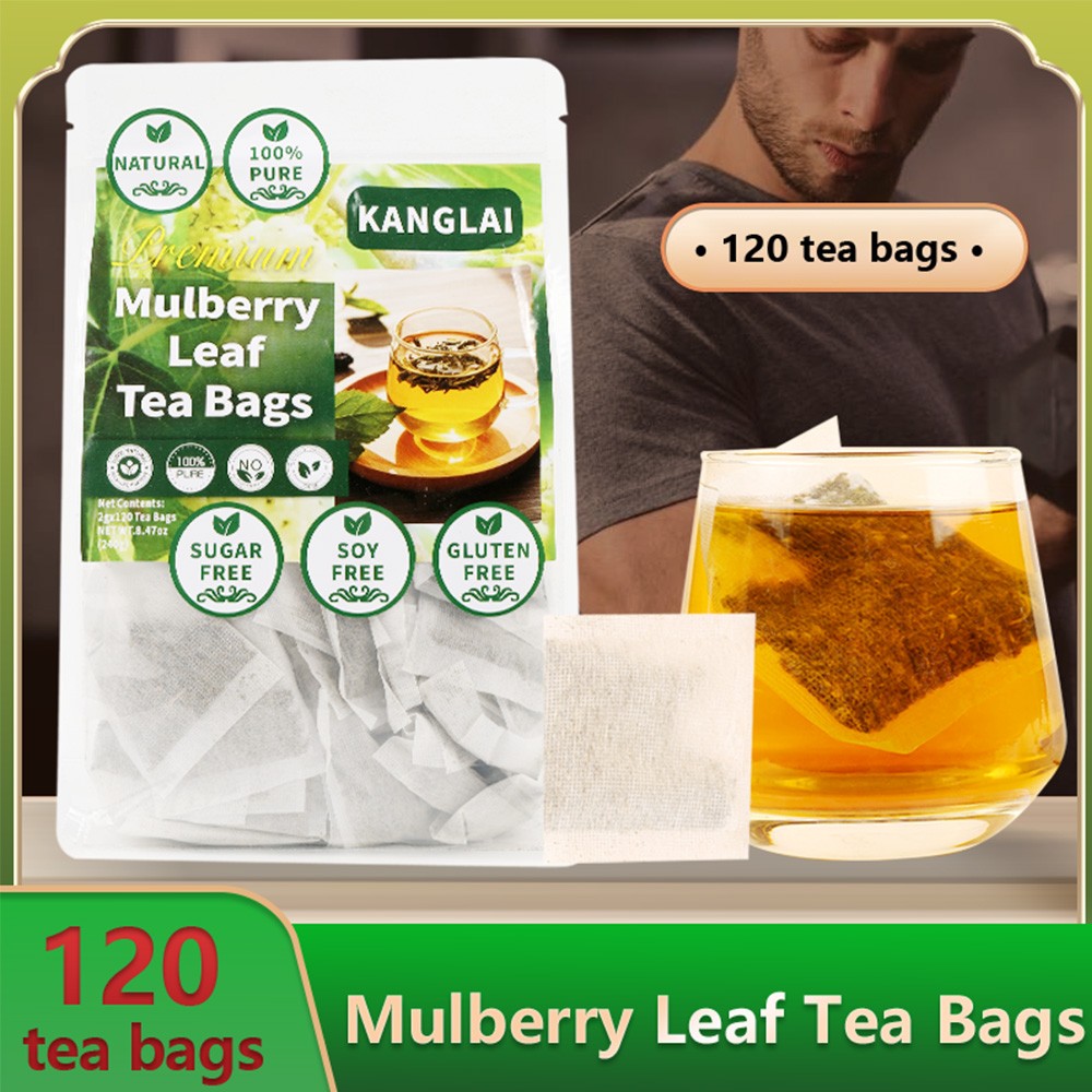 Mulberry Leaf TEA Organic Herbal Natural NON GMO- 120 Tea Bags