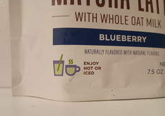 Karma Kitchen Japanese Barista-Style Blueberry Matcha Latte w/ Whole Oat Milk