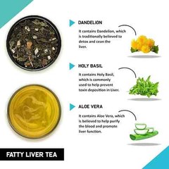 TEACURRY Fatty Liver Tea – Helps With Fatty Liver (1 Month Pack | 30 Tea Bags)