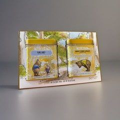 Pooh’s Brews Tea Gift Set Earl Grey & Honey Lemon Ginger — 2X 50 Bags Tins new