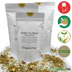 Organic Tea for High Blood Pressure – 24 Herbs Blend to lower BP naturally 100g
