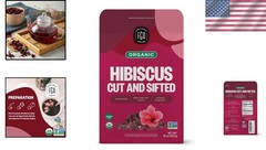 Organic Hibiscus Flowers, 16oz Bag – Egyptian Cut