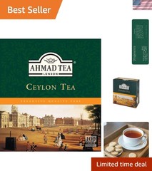 Ceylon Tea Bags – 100 Count, Naturally Caffeinated & Zero Calories