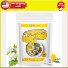 24 Bags Liver Cleanse Detox Support Liver Detox Tea Herbal Kidney and Pancrea US