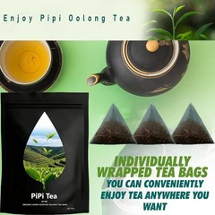 2PACK PiPi Tea Organic Oolong Tea Bags – Premium Whole Leaf, 20 Bags (4g Each)